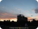 18860 Silhouette of Cardiff Castle motte at sunset.jpg