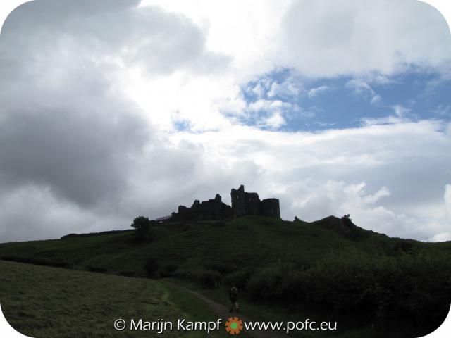 SX16085 Silhouette of Carreg Cennen Castle on top of hill.jpg